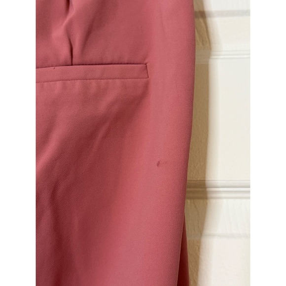 Veronica Beard Pink Tailored Ankle Pants Split Hem Dressy Casual Women's 6 - Picture 9 of 10